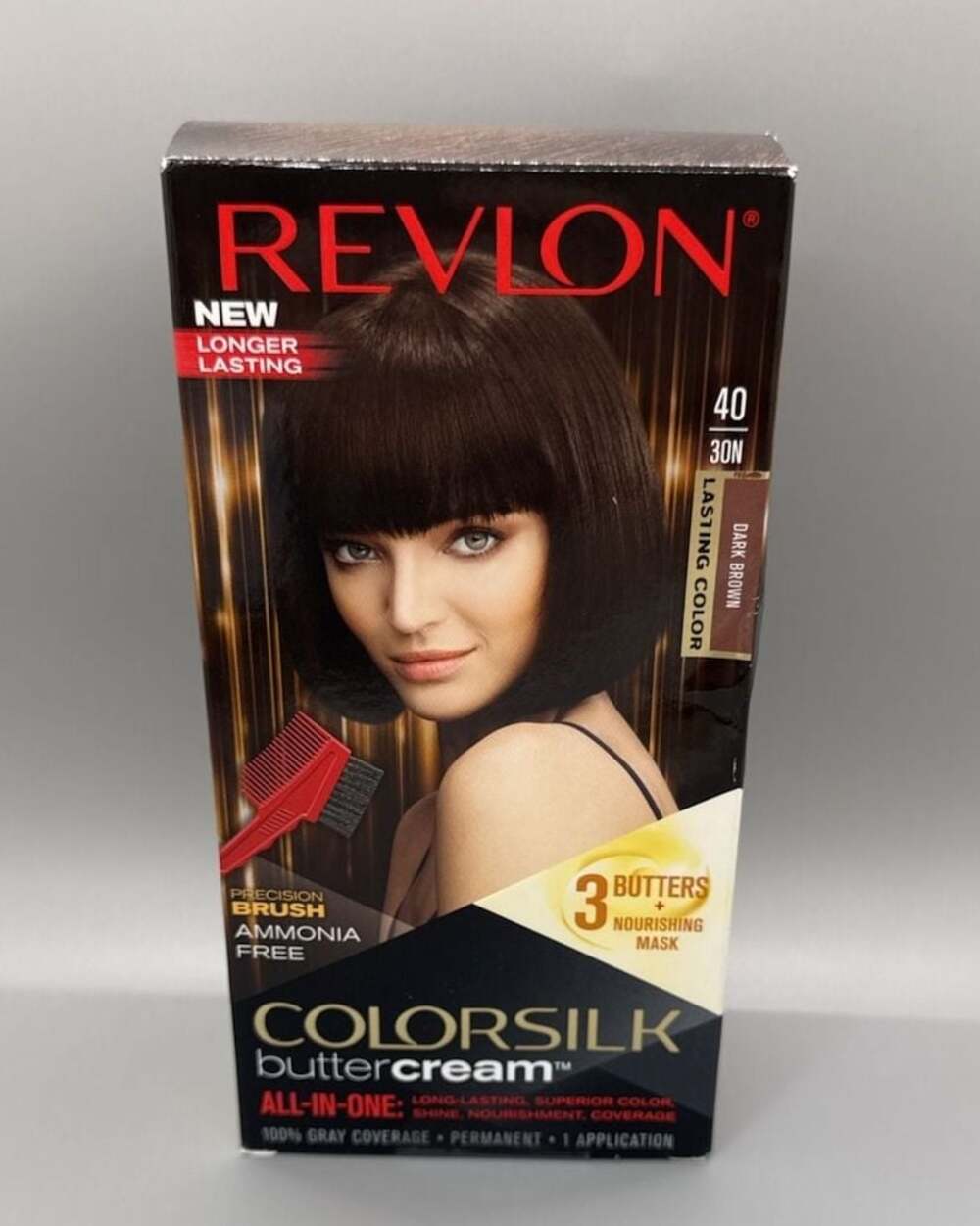 NEW Revlon Colorsilk Buttercream Hair Color 40 / 30N Dark Brown Discontinued HTF